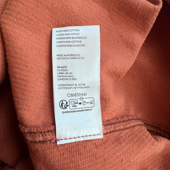 Free People We The Free High Roller Ribbed Corduroy Jumpsuit Overall Medium - Picture 7 of 9